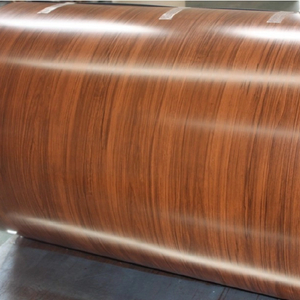 Алуминиумска легура 3105 Облога со дизајн на дрво Алуминиумски лим што се користи за покриви и ѕидни панели