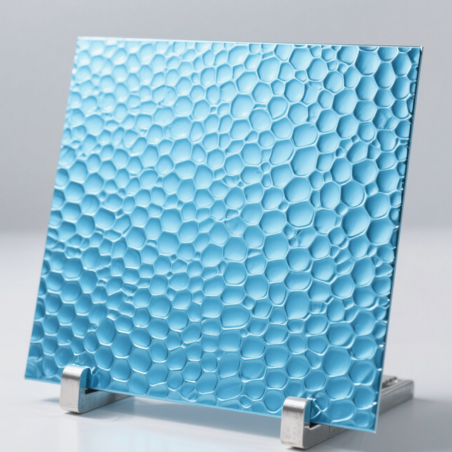 Reljefni aluminijski lim obložen narančastom teksturom