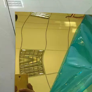 Zlat&yacute; hlin&iacute;kov&yacute; zrcadlov&yacute; plech s PVD povlakem