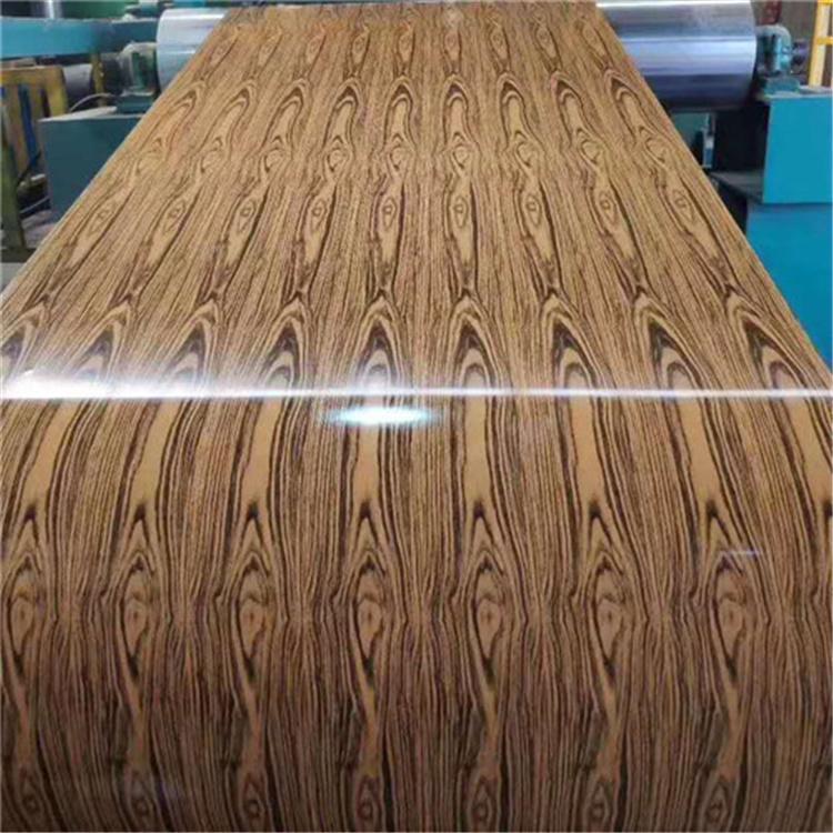 Legierung 3003 H24, Holzdesign, Musterbeschichtung, Aluminiumspule, 24 Ga x 48 Zoll, vorlackiertes Aluminiumblech f&uuml;r Geb&auml;udefassaden
