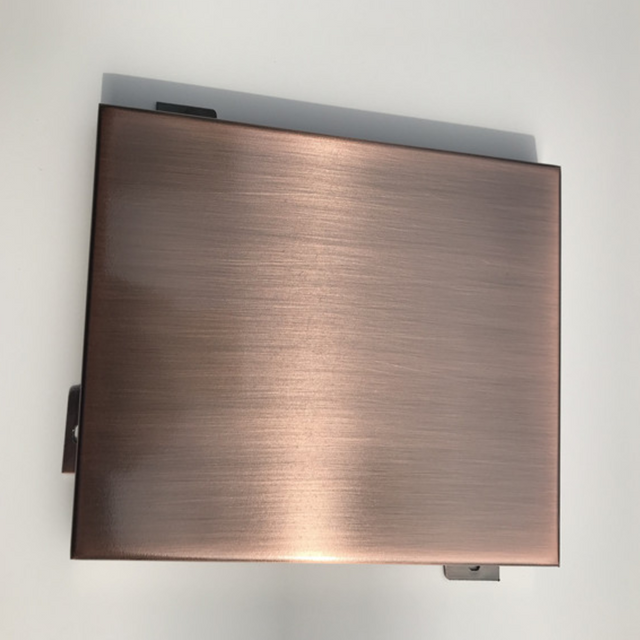 AA1060 1.3mm/1250mm Painel de alum&iacute;nio de parede cortina de bronze antigo escovado para decora&ccedil;&atilde;o de parede externa