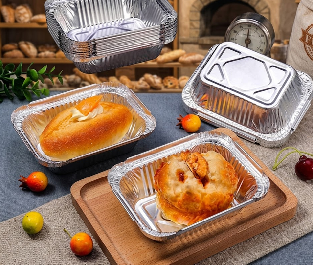 Dikd&ouml;rtgen Al&uuml;minyum Folyo Tavası