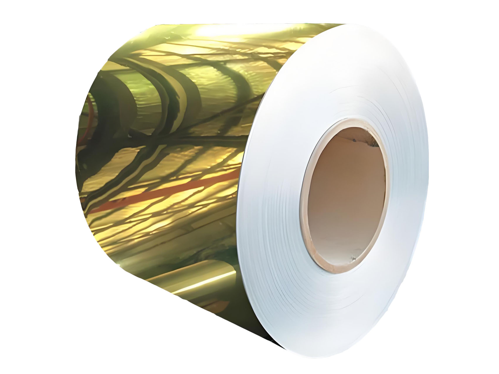 Gegelung Aluminium Warna Emas Permukaan Berkilat Tinggi