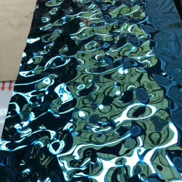 Reljefni aluminijski lim obložen bojom s vodenom teksturom