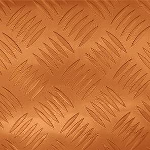 Lembaran Aluminium Timbul Dilapisi Warna Tekstur Garis