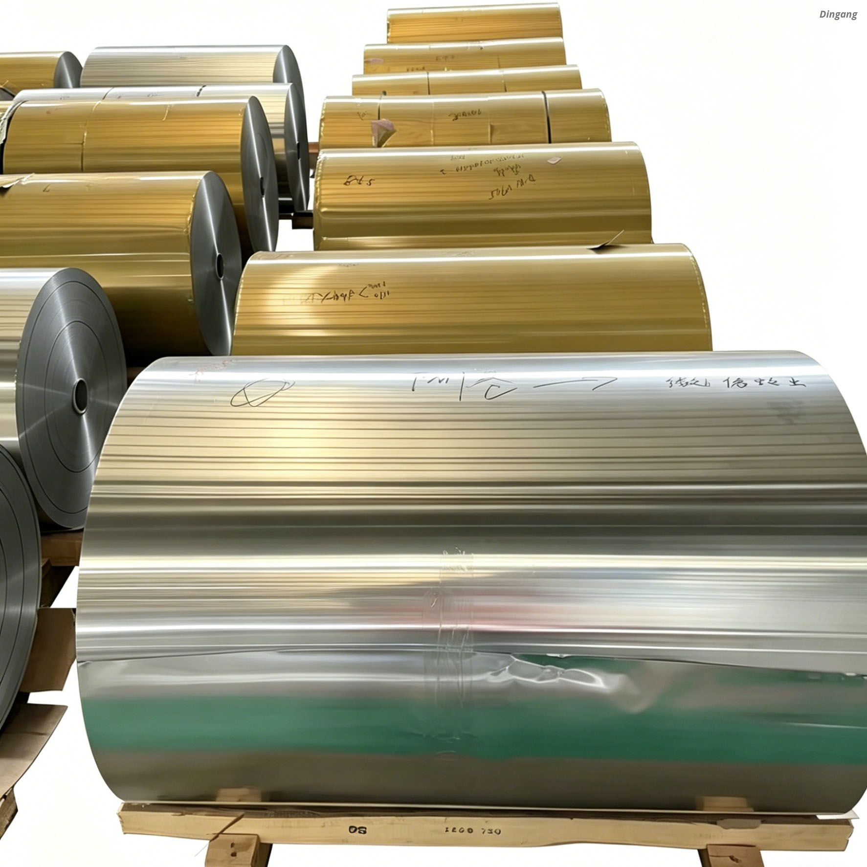 Ketebalan 0,05-0,07mm 8011 O Gulungan Aluminium Pernis untuk Menghasilkan Kapsul Kopi