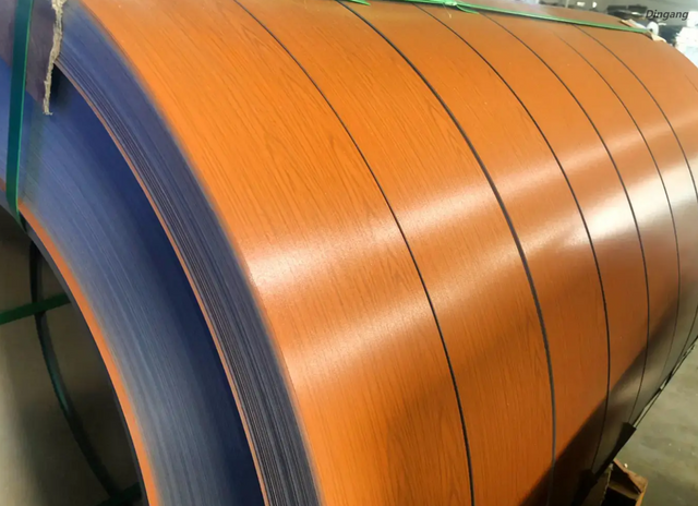 3003 H24 houtkorrelkleurbedekking aluminiumstreep vir sluitervensters