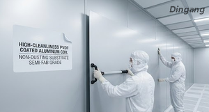  High-Cleanliness PVDF Coated Aluminum Coil | Non-Dusting Substrate para sa Semiconductor Fabrication Plants 