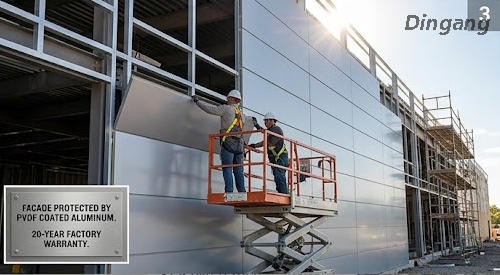  Qualicoat Standardowa cewka aluminiowa powlekana PVDF | 20-letnia gwarancja fabryczna na elewacje architektoniczne 