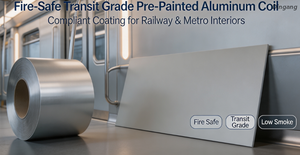 Pre-Painted Aluminum Coil na Pre-Painted Transit Grade na Ligtas sa Sunog | Compliant Coating para sa Railway at Metro Interiors