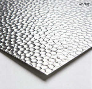 Stucco Diamant Pr&auml;g&eacute;iert Aluminiumplack Anti-Rutsch Orange Peel Muster Pr&auml;g&eacute;iert Aluminiumplack fir Frigo Isolatioun Buedem