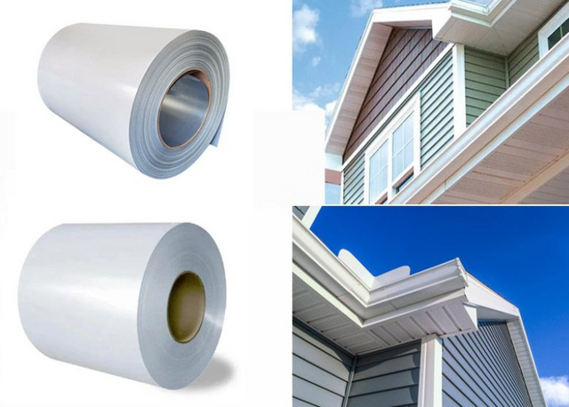Rura spustowa dachowa z poliestru PE powlekana kolorem aluminiowa cewka do projekt&oacute;w odprowadzania wody deszczowej