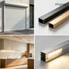 Voorgelakte aluminium streep Kleurgecoate smalle aluminium stripspoel voor rolluikdeur Decoratieve randafwerking Lampbehuizing Hardware Stempelen