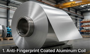 Anti-vingerafdruk geborsel bedek Aluminiumrol | Vlekbestande oppervlak vir premium Tuis -toestelle